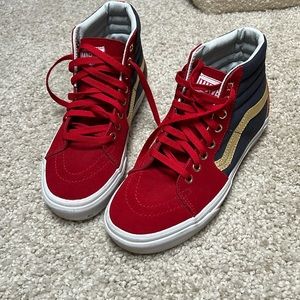 Vans Sk8 Captain Marvel Hi Tops
